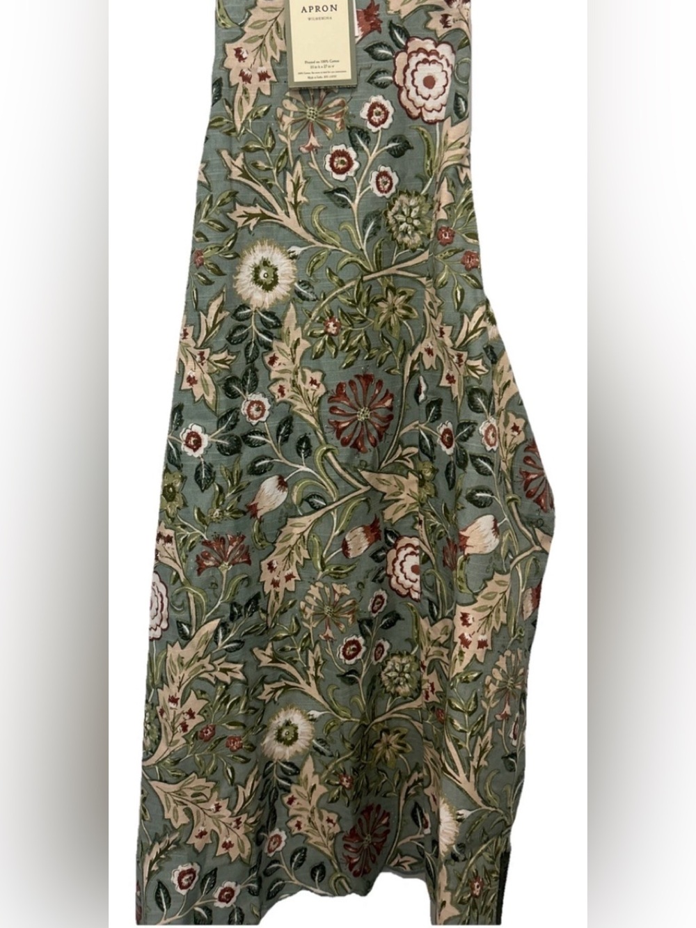 Morris & Co Wilhemina English Garden Kitchen Chef Apron - 100% Cotton 35" x 27"
